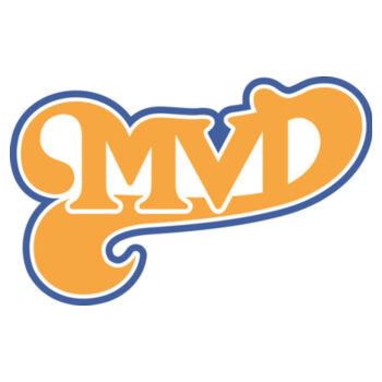 MVD GOLD - S/S - 3/4 BASEBALL TEE - WHITE/NEONORANGE Design