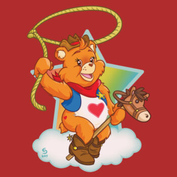 HOWDY BEAR - S/S - PREMIUM TEE - CANVAS RED Design