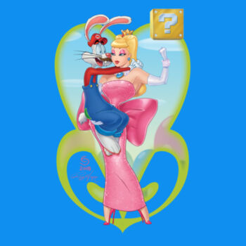 POWER UP PRINCESS -S/S - PREMIUM TEE - AQUA Design