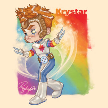 02- KRYSTAR - S/S - PREMIUM TEE - SOFT CREAM Design