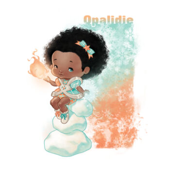 04- OPALIDIE - S/S - 3/4 BASEBALL TEE - WHITE/NEON ORANGE Design