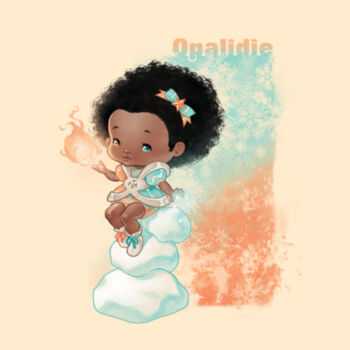 04- OPALIDIE - S/S - PREMIUM TEE - SOFT CREAM Design