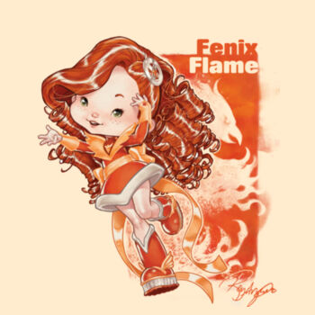07- FENIX FLAME- S/S - PREMIUM TEE - SOFT CREAM Design