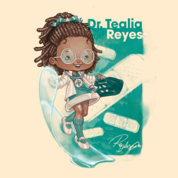 14- DR. TEALIA REYES - S/S - PREMIUM TEE - SOFT CREAM Design