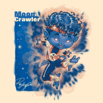 18- MOONCRAWLER - S/S - PREMIUM TEE - SOFT CREAM Design