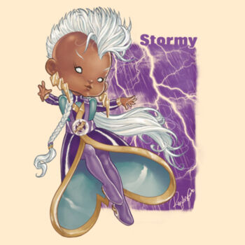 21- STORMY - S/S - PREMIUM TEE - SOFT CREAM Design