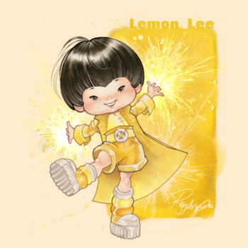 10 - LEMON LEE - S/S - PREMIUM TEE - SOFT CREAM Design