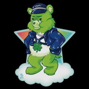 BIKER BEAR - TANK TOP - BLACK Design