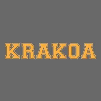 KRAKOA GOLD - S/S - PREMIUM TEE - CHARCOAL HEATHER Design