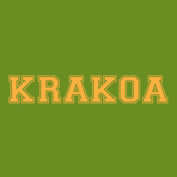 KRAKOA GOLD - S/S - PREMIUM TEE - OLIVE Design