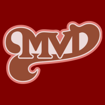 MVD BROWN -S/S- PREMIUM TEE - MAROON Design