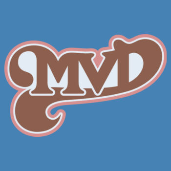 MVD BROWN -S/S- PREMIUM TEE - STEEL BLUE Design