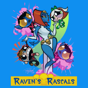 RAVEN'S RASCALS - S/S - TANK TOP - NEON BLUE  Design