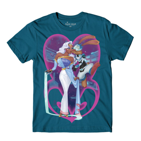 PRINCESS AND PILOT - S/S - PREMIUM TEE - DEEP TEAL Thumbnail