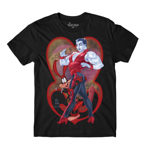 STEEL REAR - S/S - PREMIUM TEE - BLACK Thumbnail