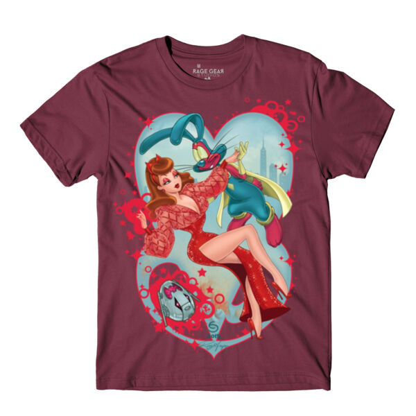 WITCH AND ROBOT - S/S - PREMIUM TEE - MAROON Thumbnail