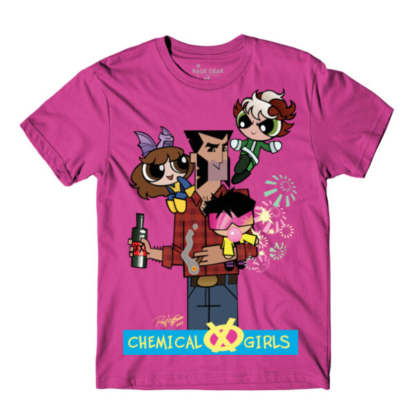 CHEMICAL X GIRLS - S/S - PREMIUM TEE - BERRY Thumbnail