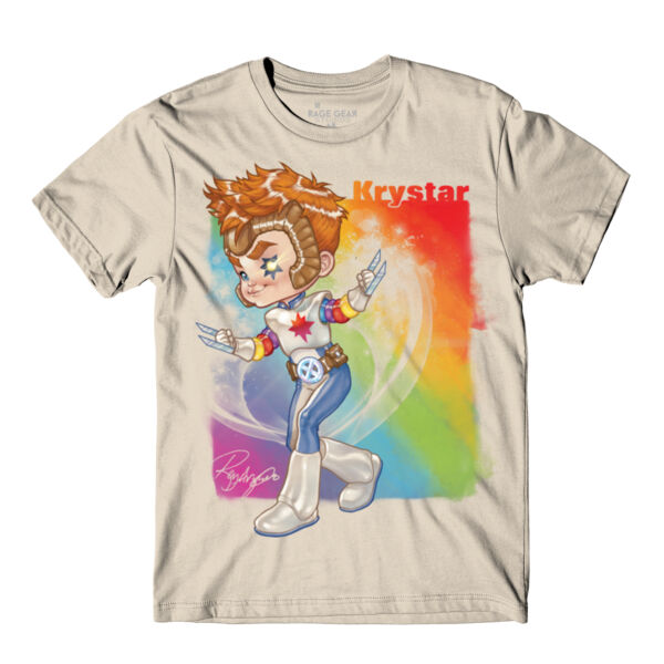 02- KRYSTAR - S/S - PREMIUM TEE - SOFT CREAM Thumbnail