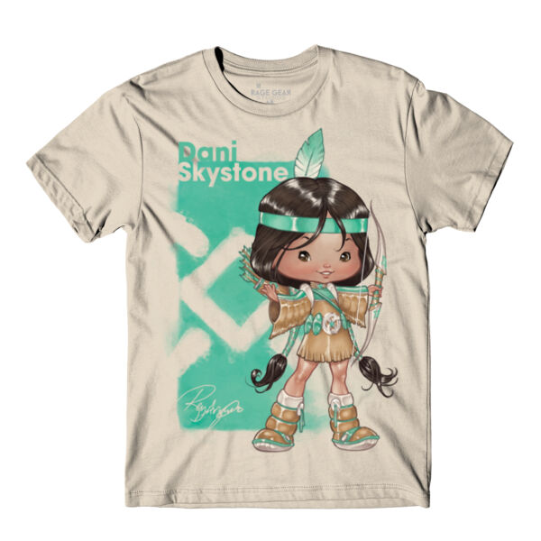15- DANI SKYSTONE - S/S - PREMIUM TEE - SOFT CREAM Thumbnail