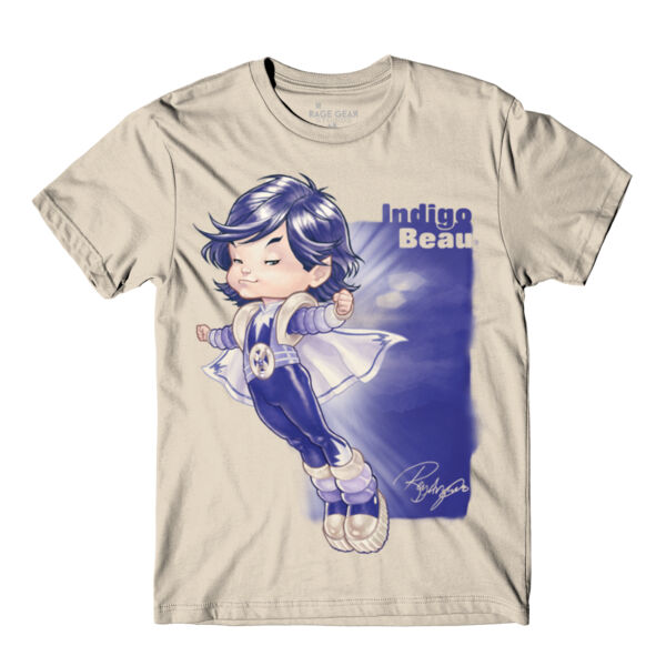19- INDIGO BEAU - S/S - PREMIUM TEE - SOFT CREAM Thumbnail