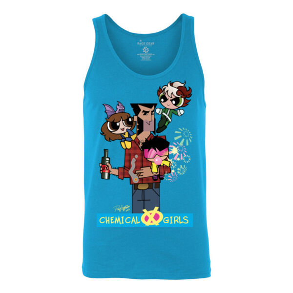 CHEMICAL X GIRLS - S/S - TANK TOP - NEON BLUE Thumbnail