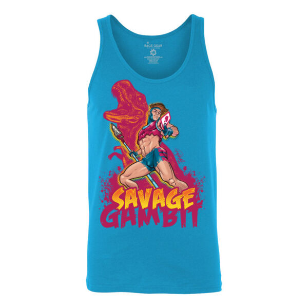SAVAGE GAMBIT - S/S - TANK TOP - NEON BLUE Thumbnail