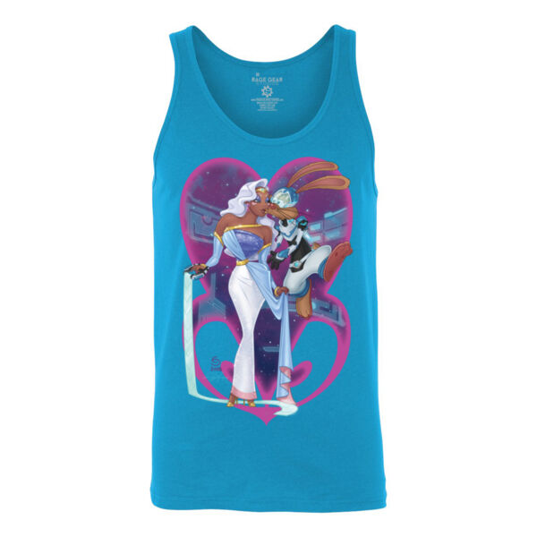PRINCESS AND PILOT - S/S - TANK TOP - NEON BLUE Thumbnail