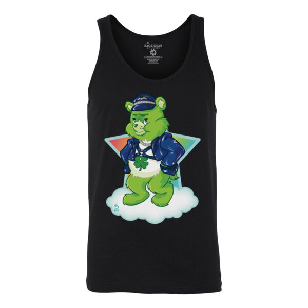 BIKER BEAR - TANK TOP - BLACK Thumbnail