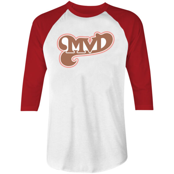 MVD BROWN -S/S- BASEBALL TEE - WHITE/RED Thumbnail