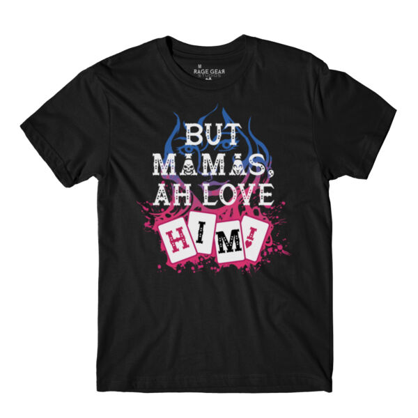 BUT MAMAS, BLUE - S/S - PREMIUM TEE - BLACK Thumbnail