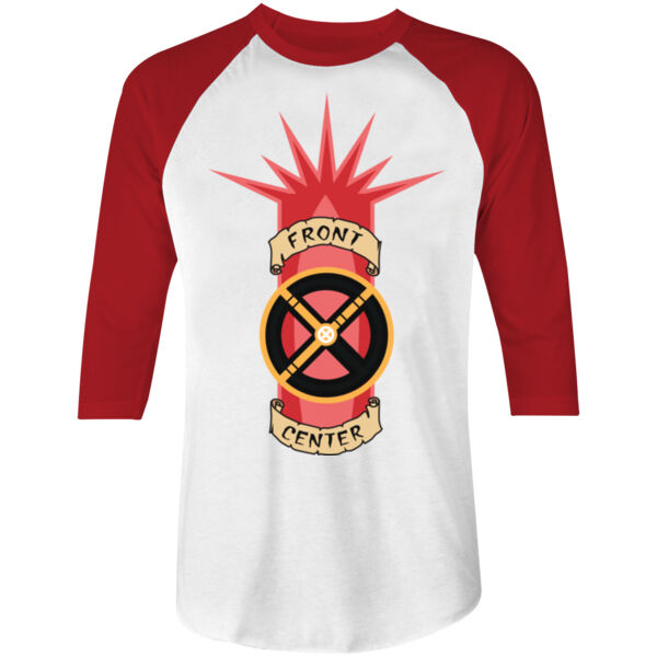 XROP FRONT - S/S - 3/4 BASEBALL TEE - WHITE/RED Thumbnail