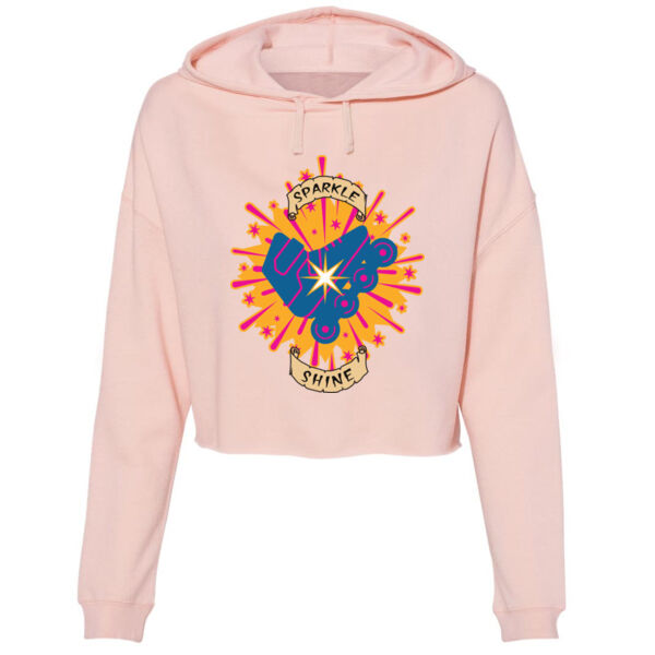 XROP SPARKLE - S/S - HYPER CROP - BLUSH Thumbnail